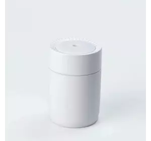 Зволожувач повітря аромадифузор бездротовий 350 мл з підсвічуванням, білий