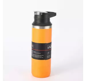 Термос Bottle Sport 550 мл з нержавіючої сталі з ручкою, помаранчевий