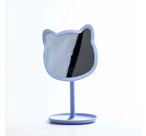 Косметичне дзеркало з LED-підсвічуванням Вушка сенсорне, синій