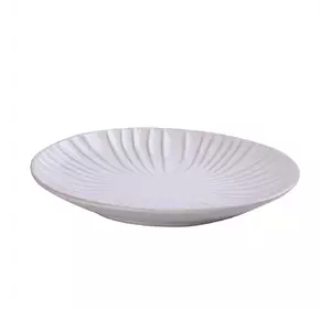 Тарілка порцелянова плоска кругла 20,5 см, білий