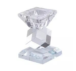 Підсвічник скляний 10,5 см Кристал