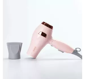 Фен для волосся дорожній VGR V-432 з концентратором, рожевий